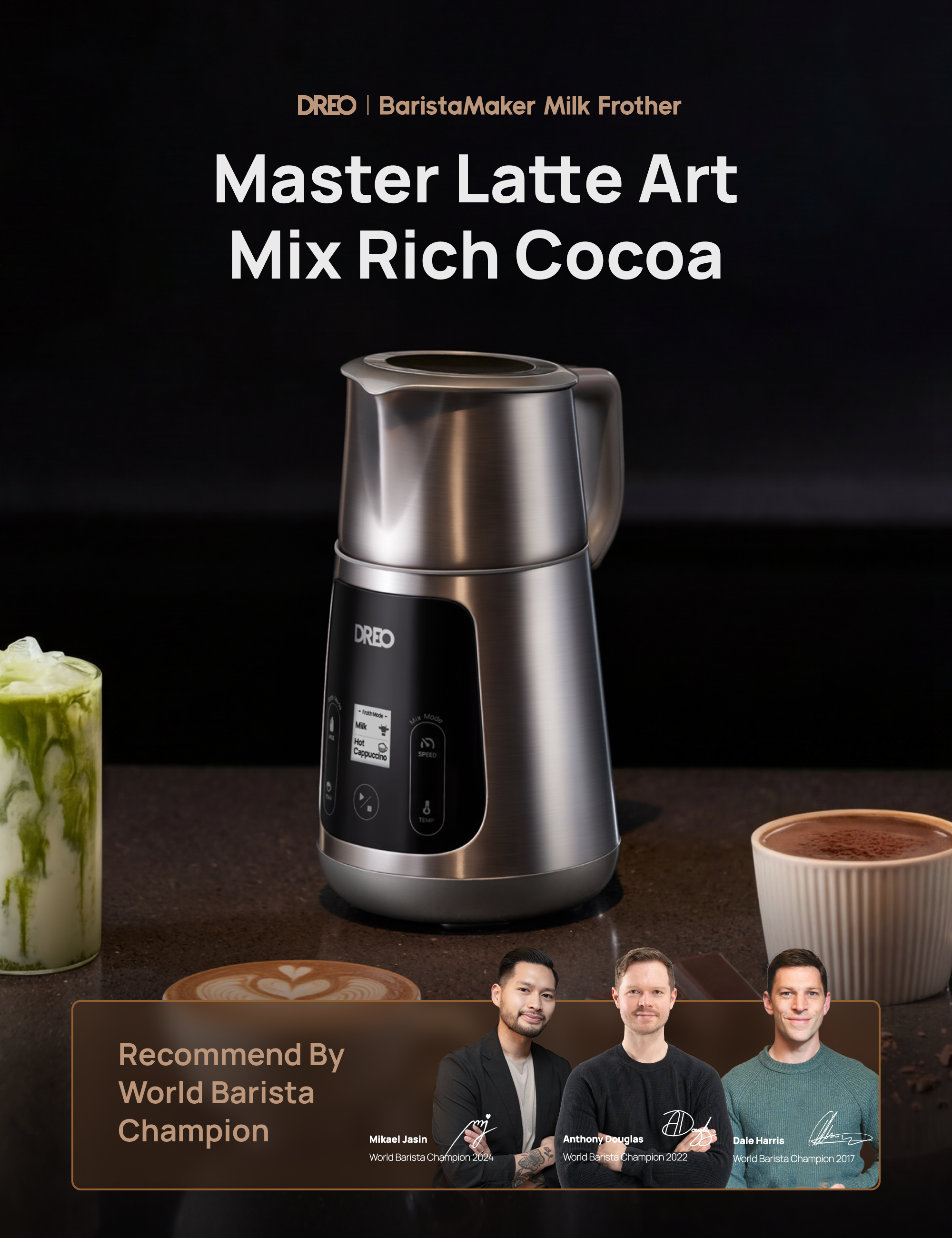 BaristaMaker Milk Frother