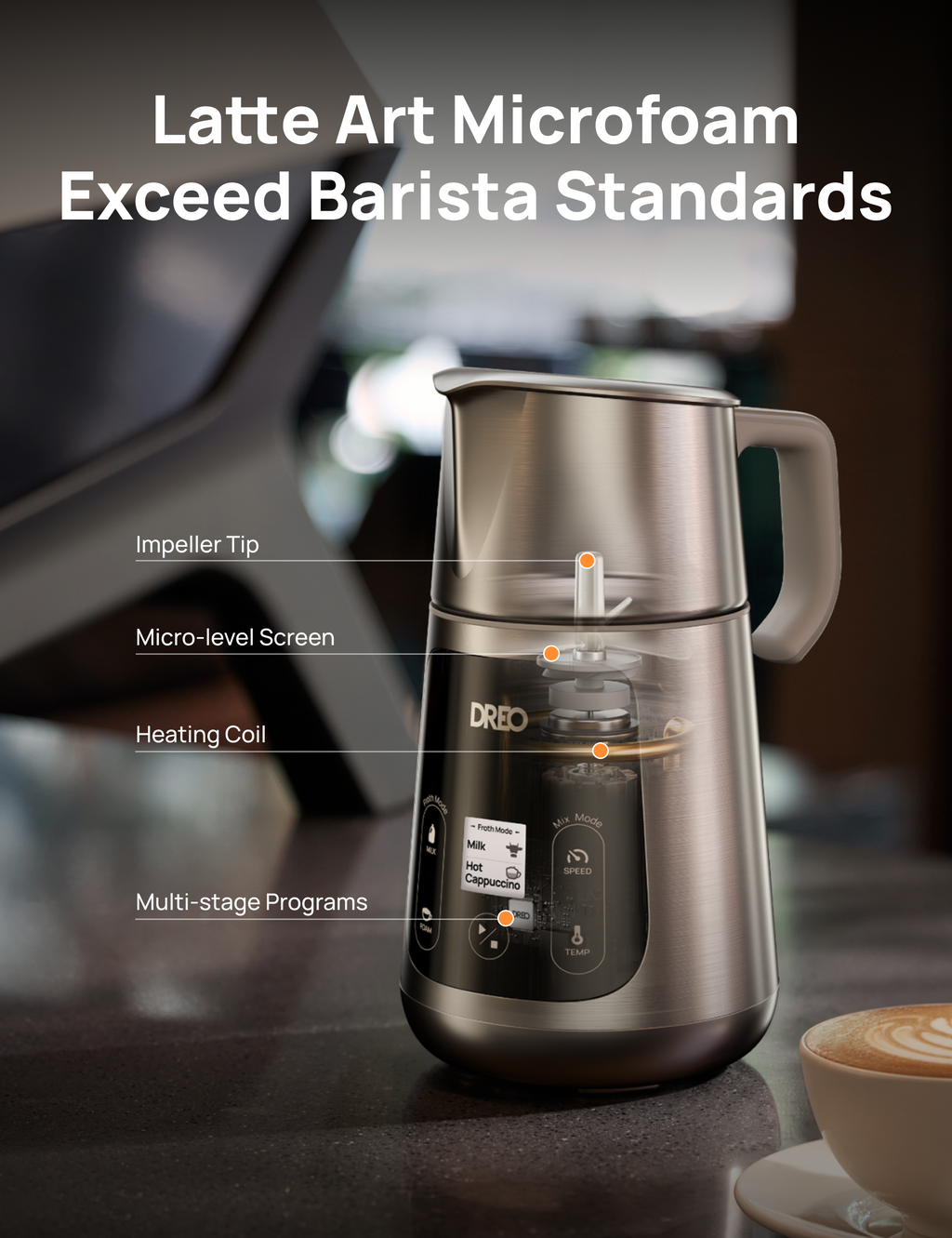 BaristaMaker Milk Frother