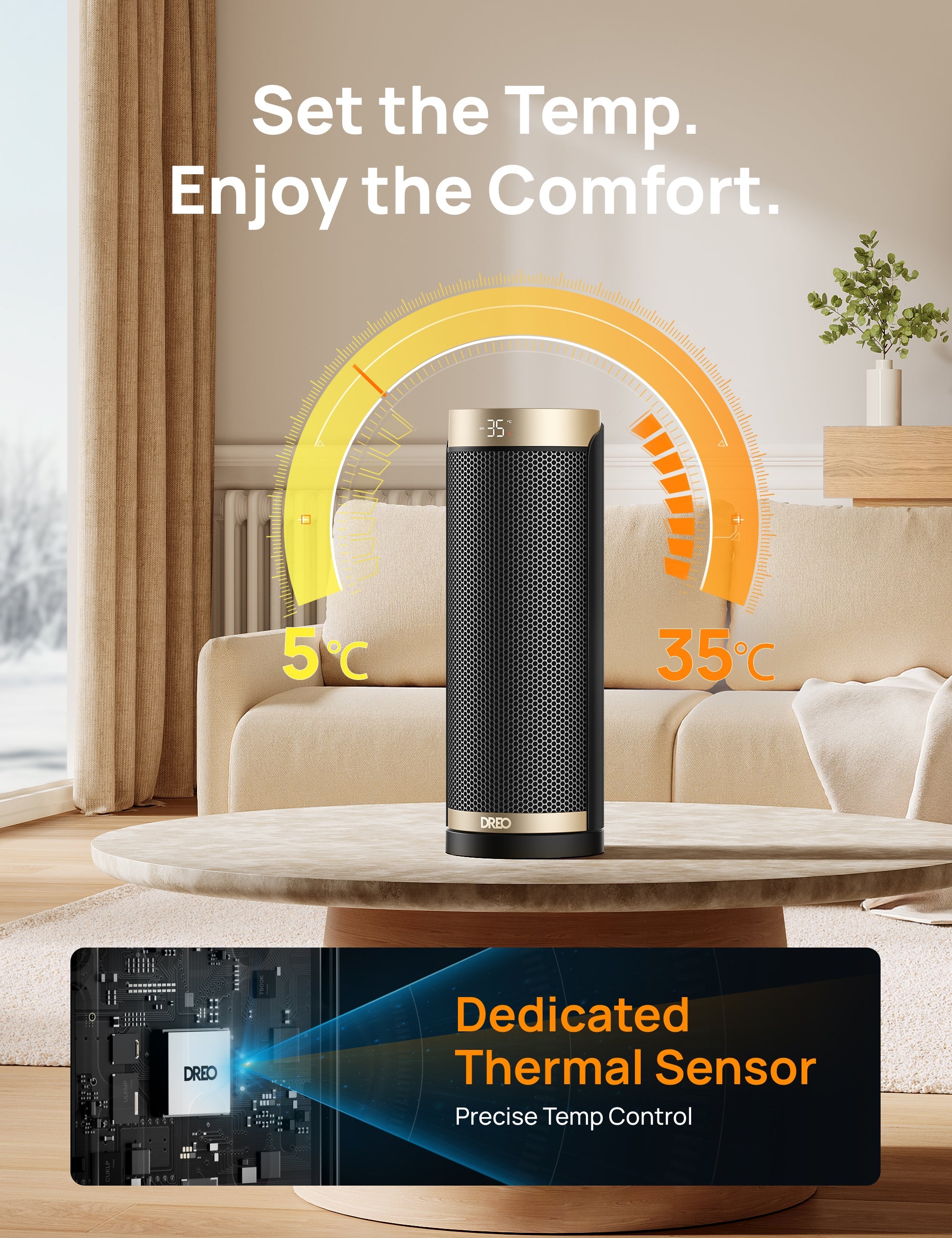 Space Heater Solaris Slim H3
